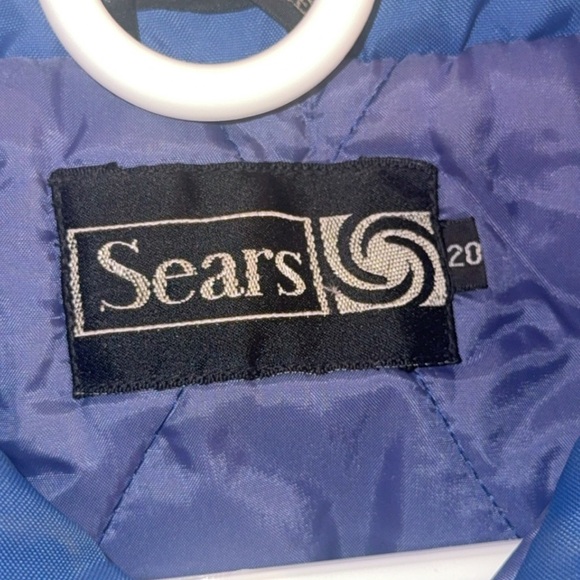 Vintage Sears Snowmobile retro Leisure Suit Large Snow Suit Ski 70’s 80’s Blue - Picture 2 of 9